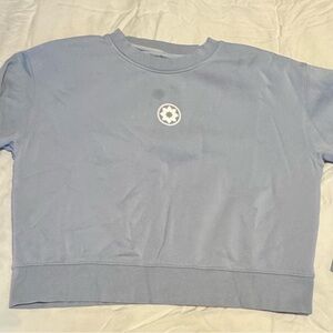 Blue Crewneck Sweatshirt with Club Pilates Logo
